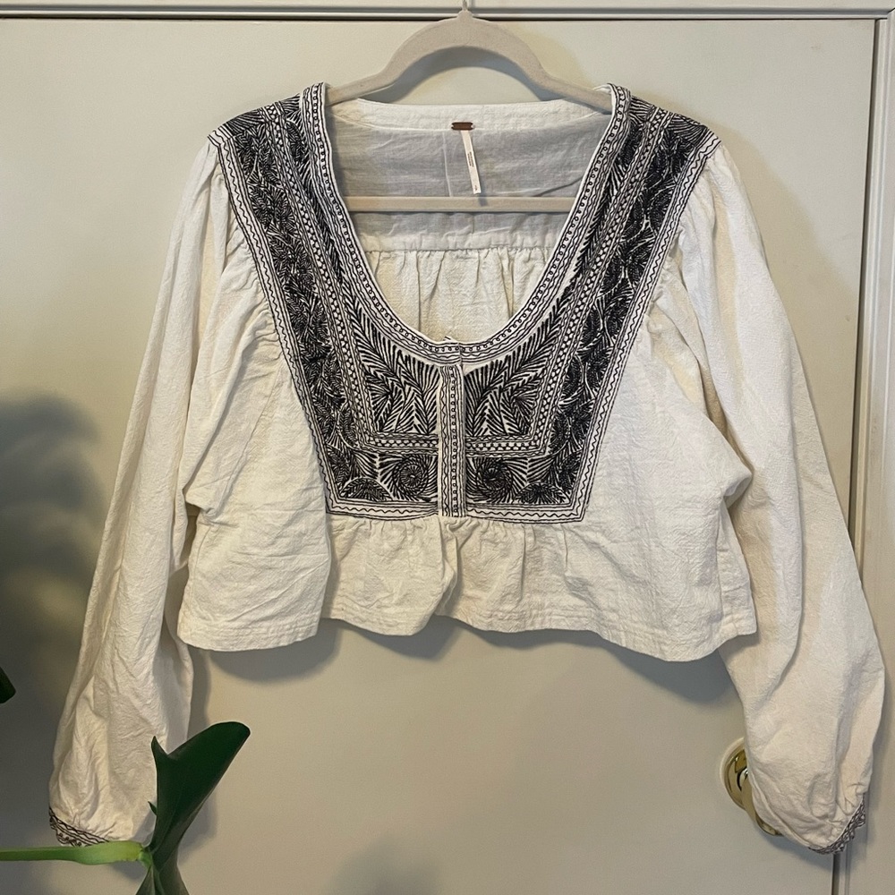 Free People Crop long sleeve